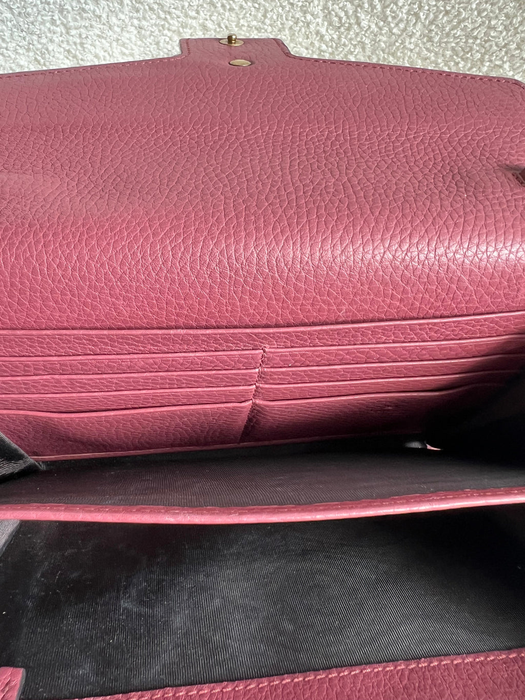 Gucci Rose Pink GG Marmont Chain Wallet (RRP £1195)