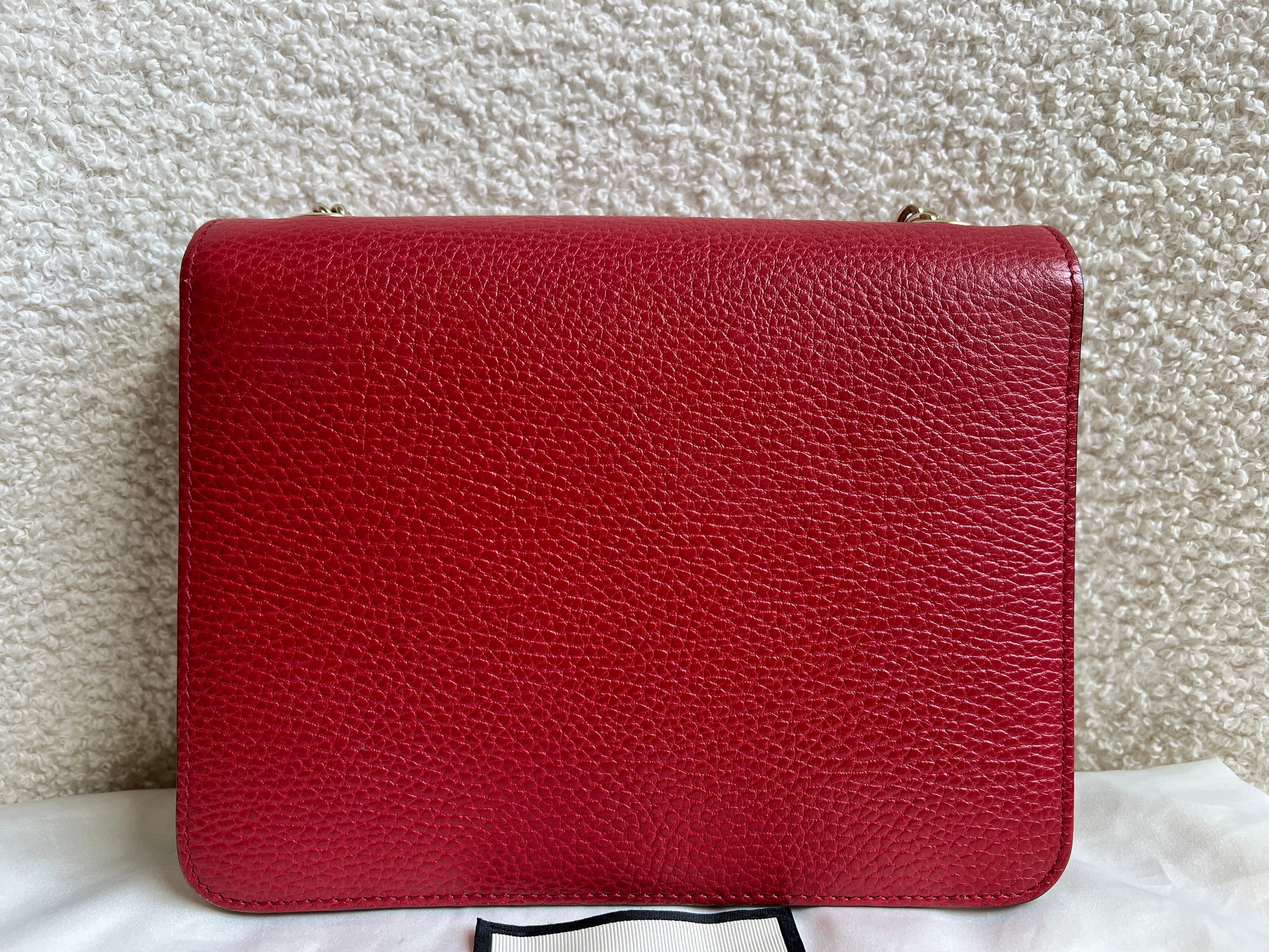 Gucci Interlocking GG Red Small Shoulder Bag