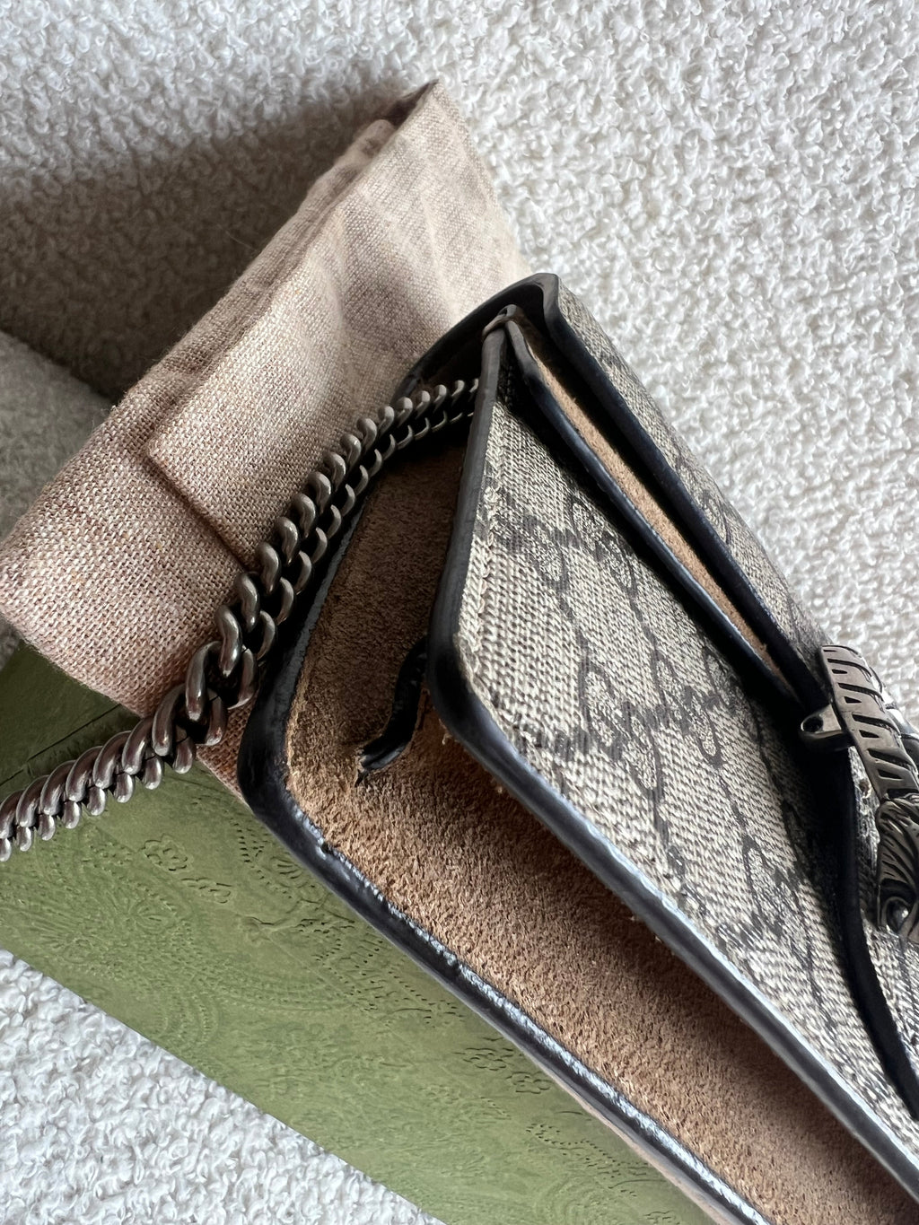 Gucci Dionysus GG Supreme Super Mini Shoulder Bag (RRP £890)