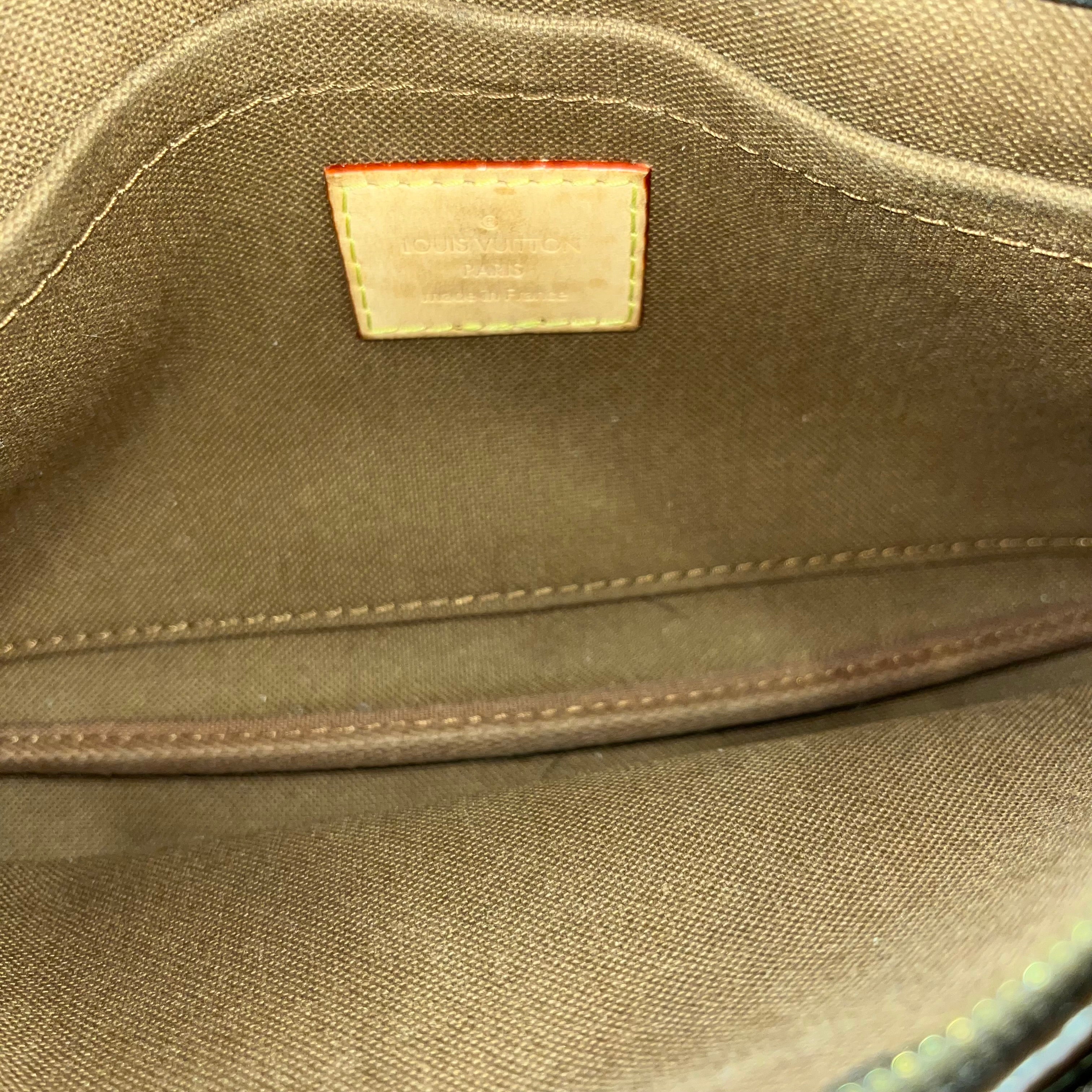 LOUIS VUITTON Multi Pochette Accessories Khaki Brown Monogram Coated Canvas Crossbody Bag