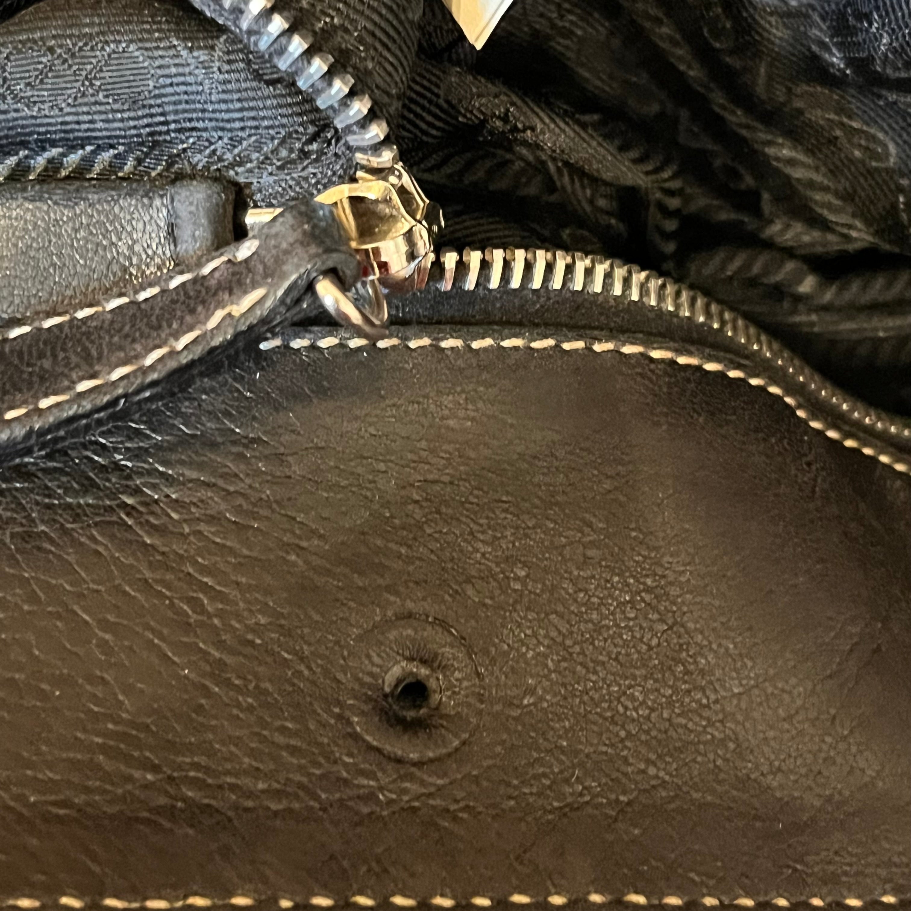 PRADA Black Nylon Multipocket Shoulder Bag
