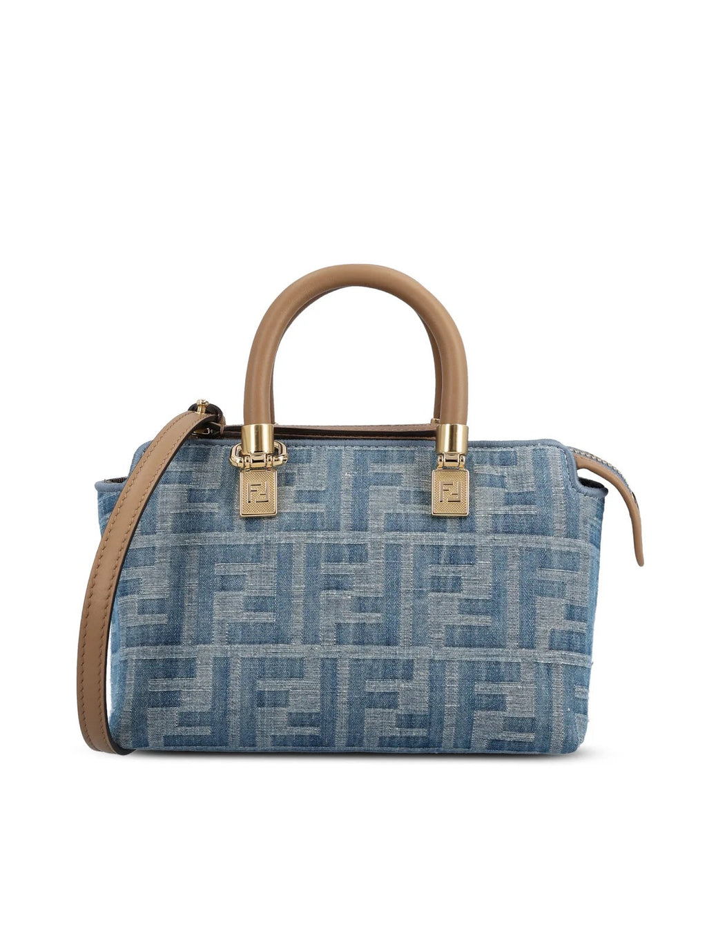FENDI BY THE WAY FF DENIM MINI TOP HANDLE BAG
