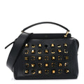 FENDI STUDDED DOTCOM TWO WAY LEATHER BAG