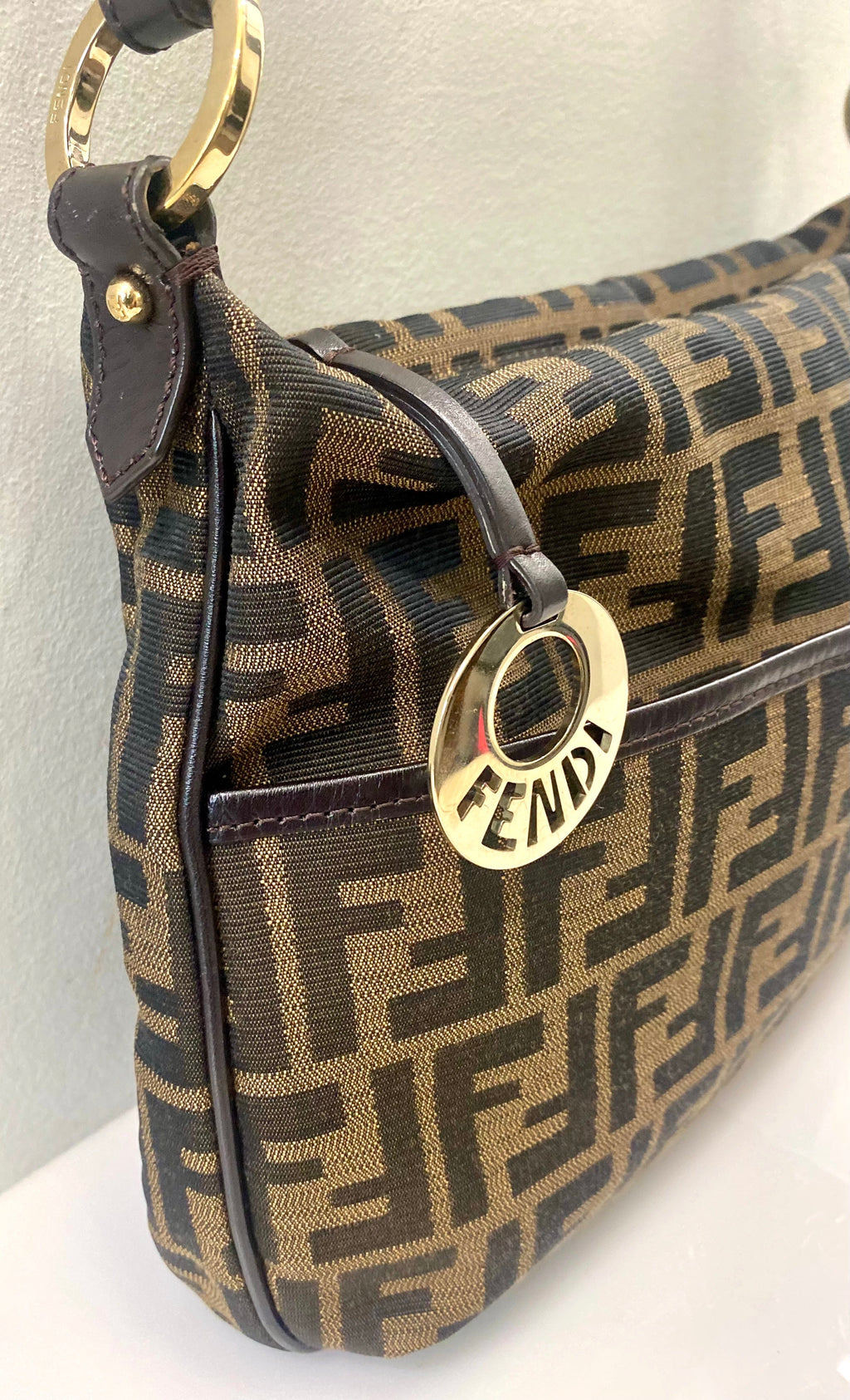 FENDI FF ZUCCA CHEF CROSSBODY BAG