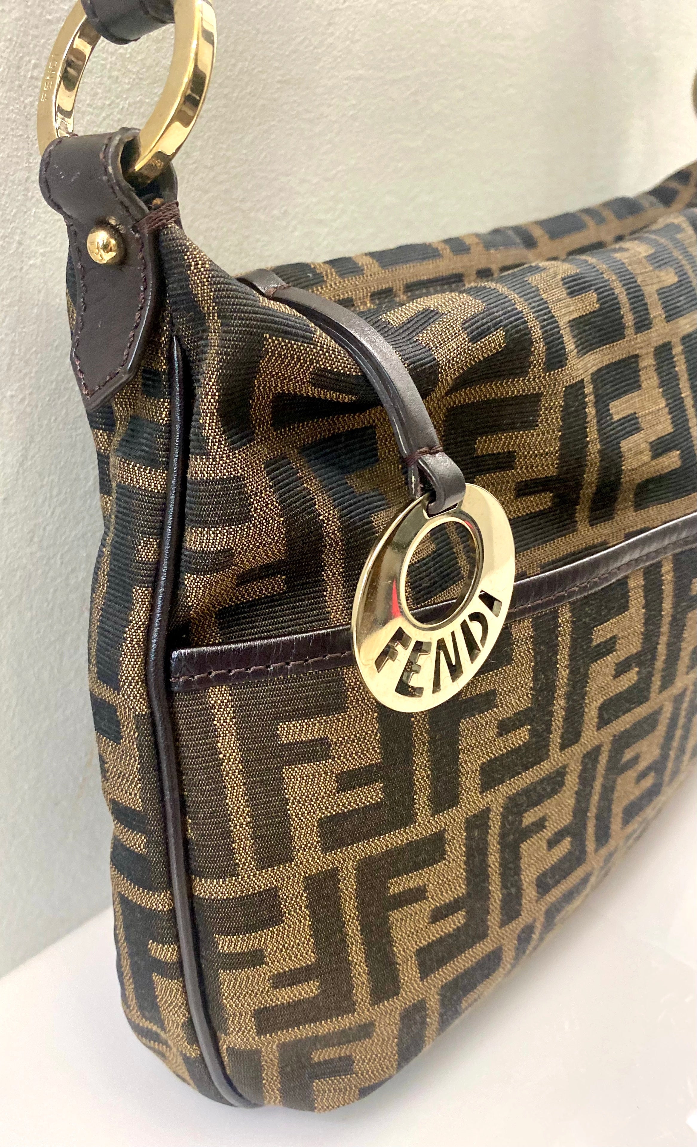 FENDI FF ZUCCA CHEF CROSSBODY BAG