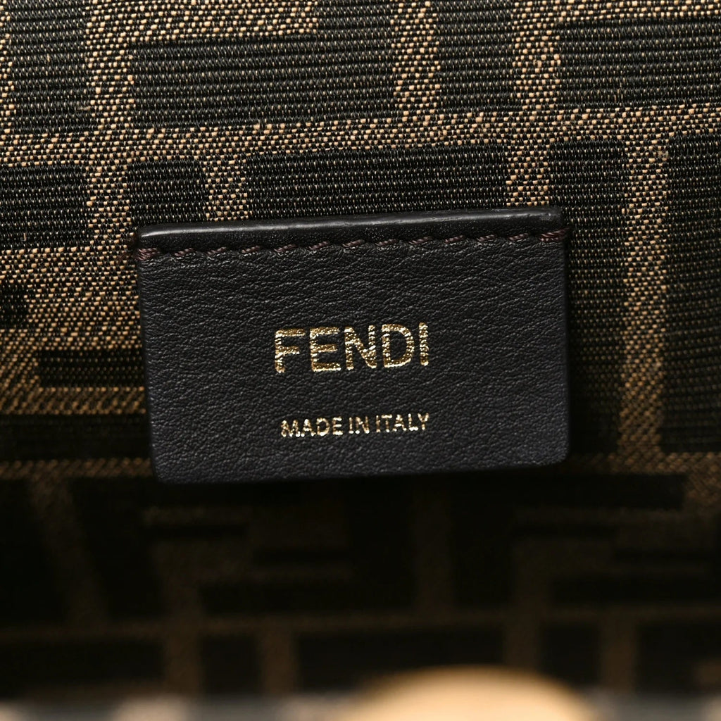 FENDI FENDI FIRST SMALL NAPPA LEATHER BAG IN CARAMELLO