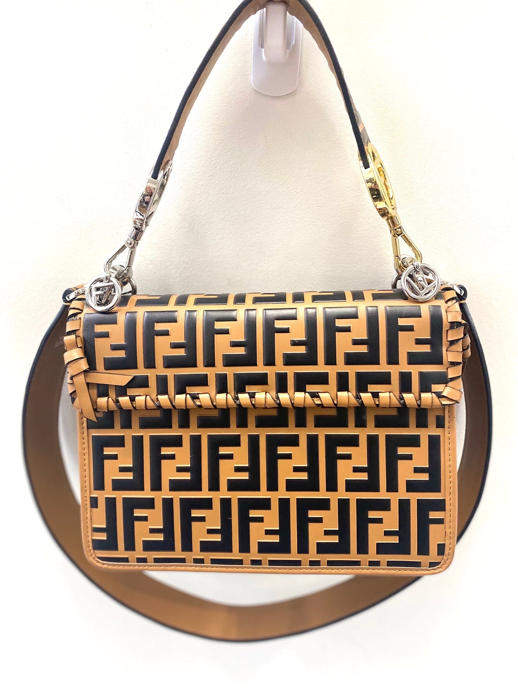 FENDI KAN I FF ZUCCA SHOULDER BAG