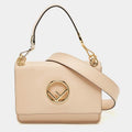 FENDI KAN I SMALL CALFSKIN LEATHER SHOULDER BAG