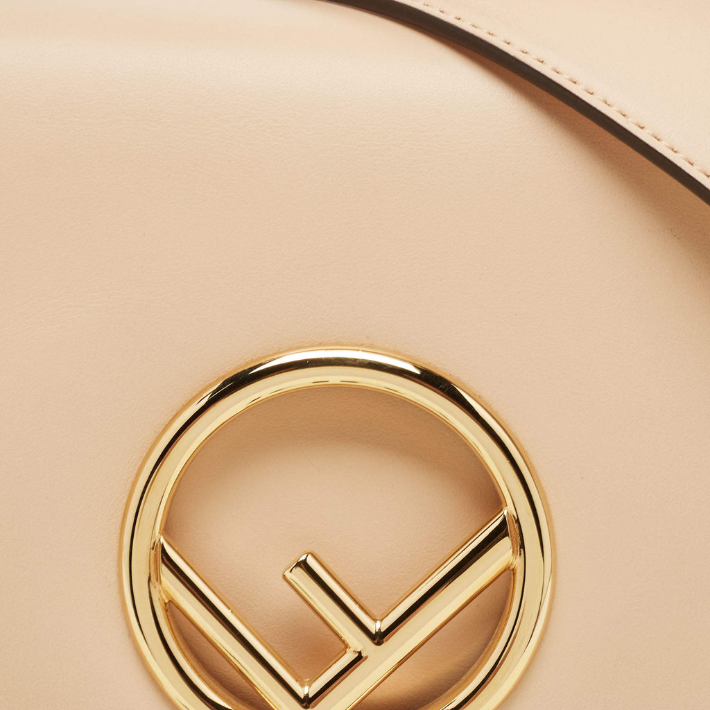 FENDI KAN I SMALL CALFSKIN LEATHER SHOULDER BAG