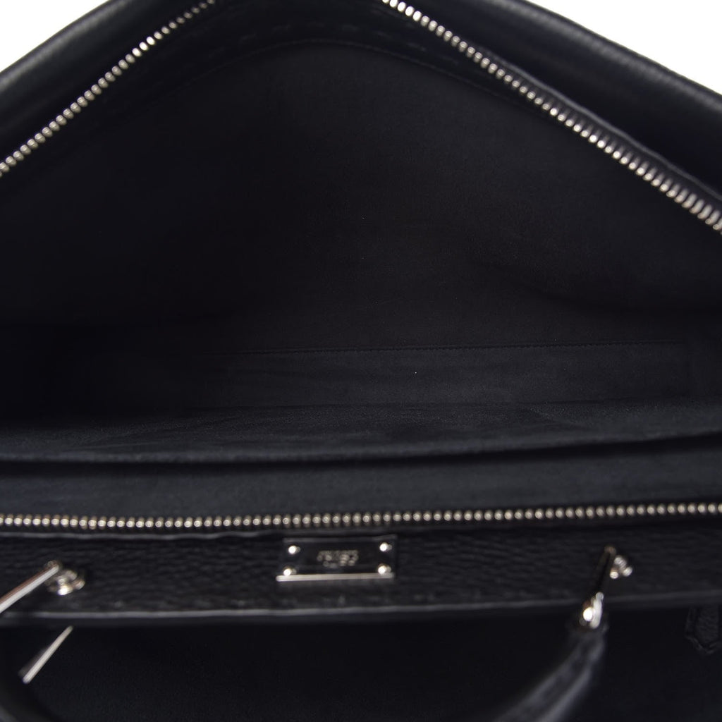 FENDI LARGE SELLERIA MONSTER PEEKABOO CALFSKIN LEATHER BAG