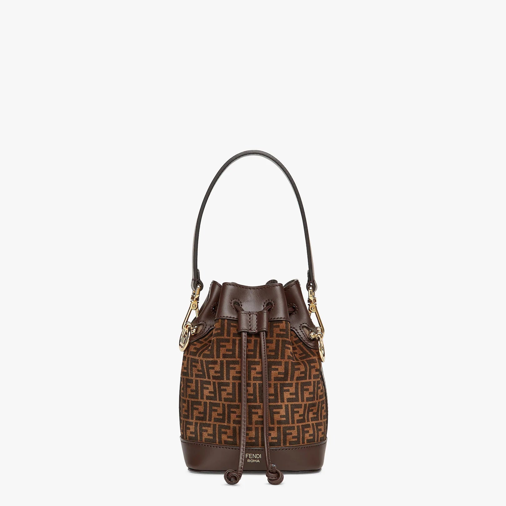 FENDI FF MINI  MON TRÉSOR BUCKET BAG WITH SHOULDER STRAP