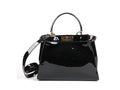 FENDI PATENT LEATHER PEEKABOO MINI TOTE BAG