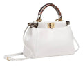 FENDI PEEKABOO CALFSKIN LEATHER SMALL HANDBAG