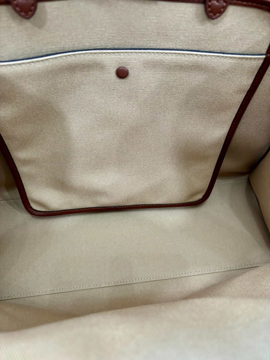 FENDI PEEKABOO X FF LITE ZUCCA CANVAS & LEATHER MEDIUM TOTE BAG