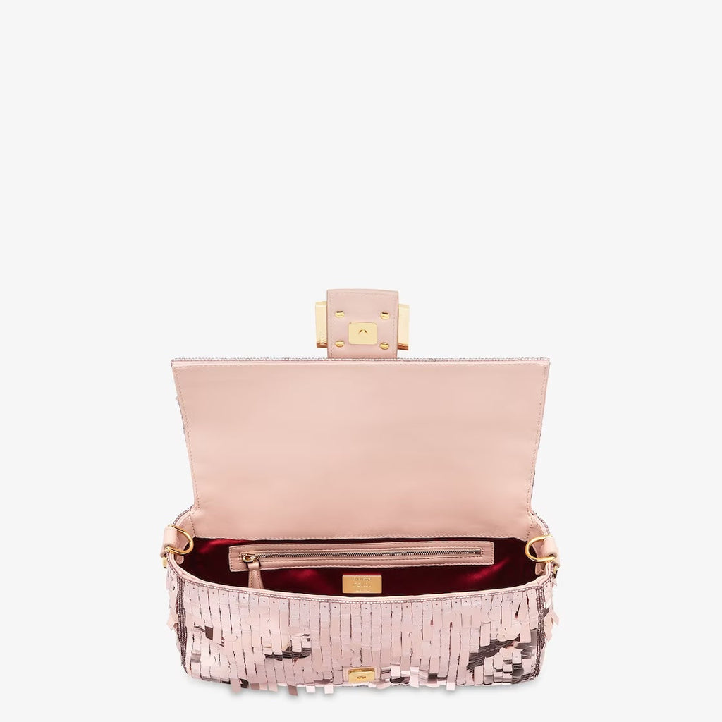 FENDI SEQUIN BAGUETTE SHOULDER BAG