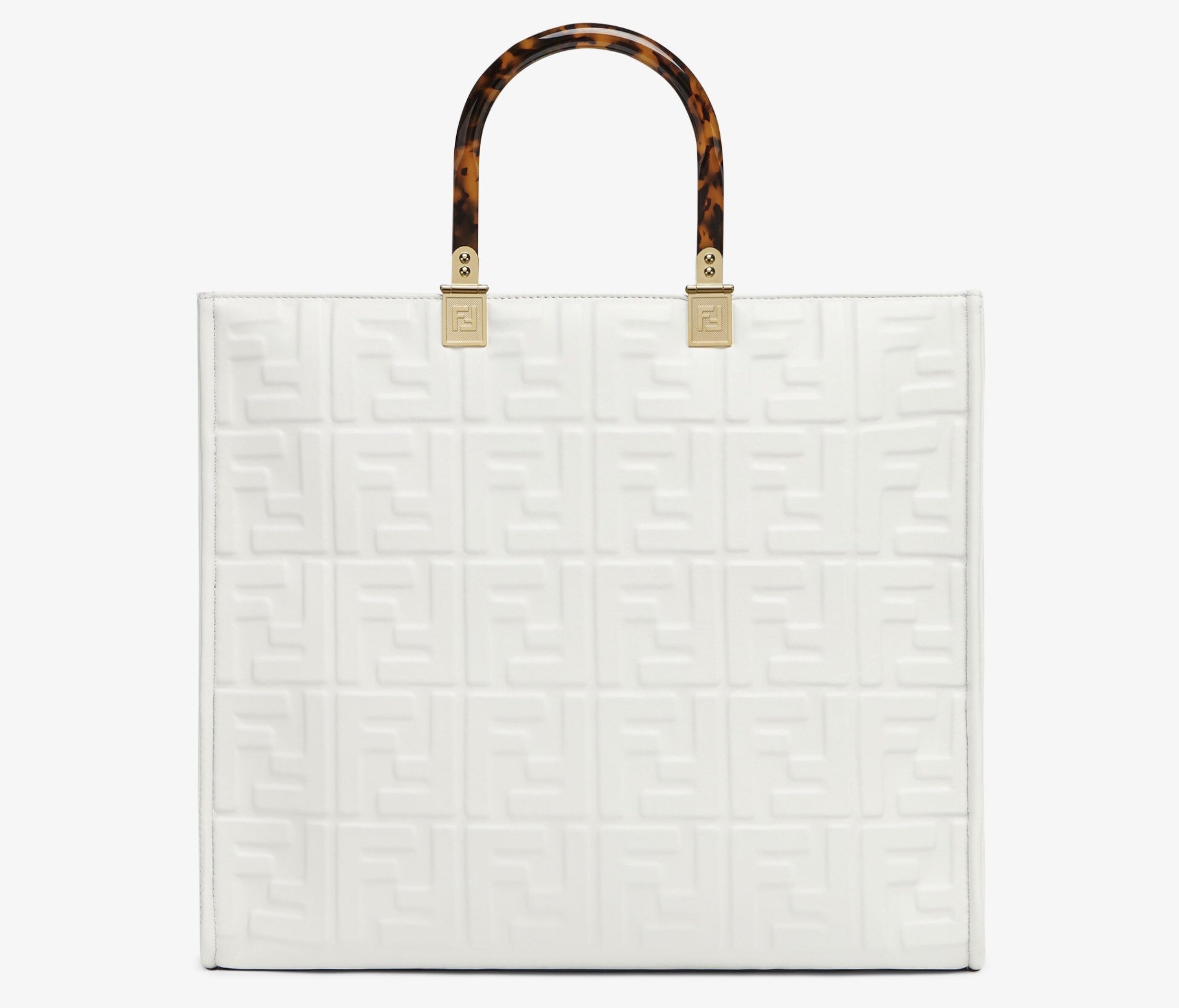 FENDI SUNSHINE MEDIUM LEATHER TOTE BAG