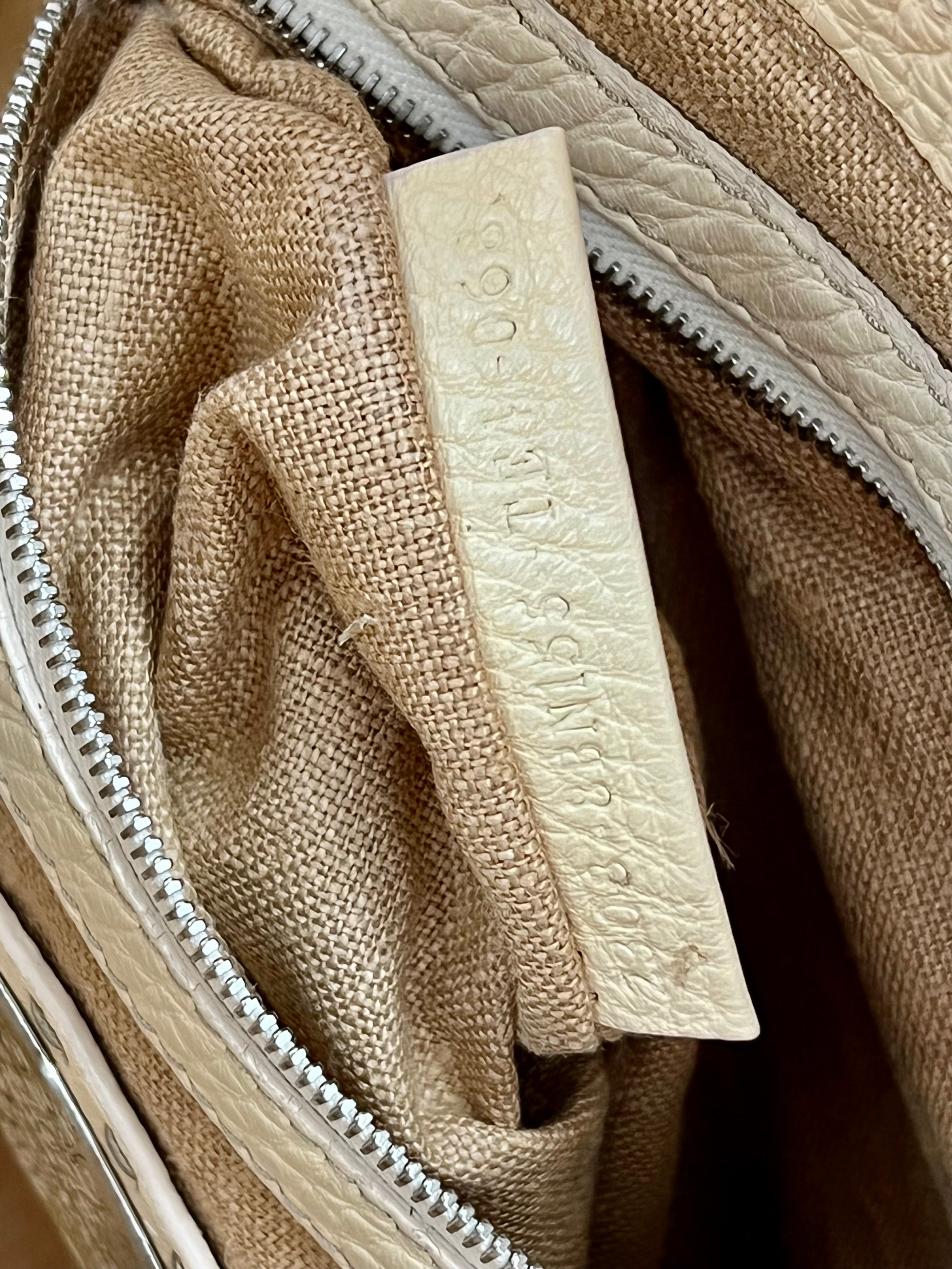 FENDI BORGHESE VILLA SELLERIA LEATHER TOTE BAG