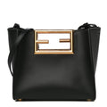 FENDI VITELO KING FENDI WAY CALFSKIN LEATHER LARGE TOTE BAG