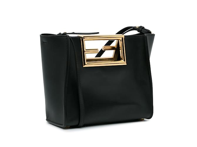 FENDI VITELO KING FENDI WAY CALFSKIN LEATHER LARGE TOTE BAG