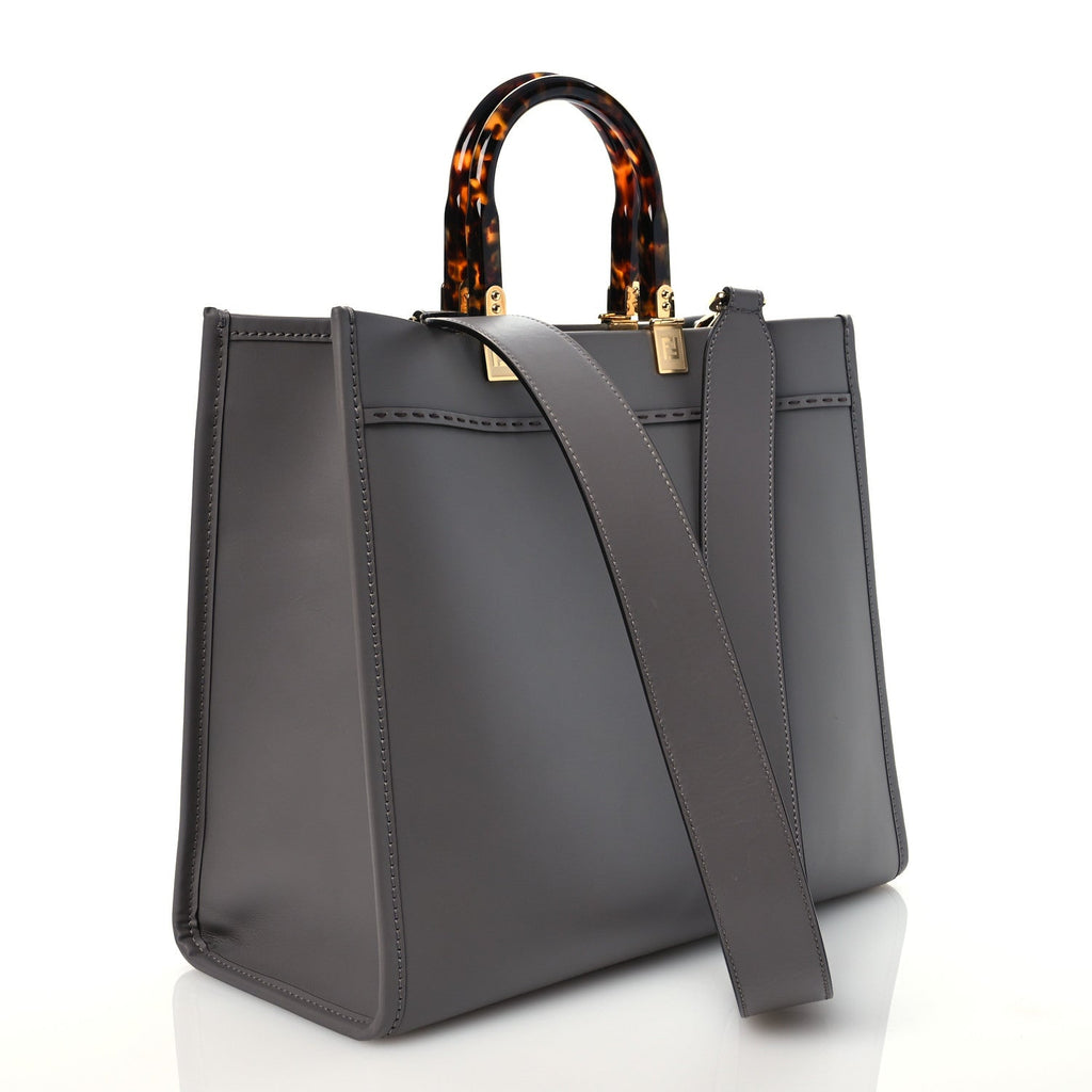 FENDI VITELLO KING FENDI SUNSHINE MEDIUM LEATHER SHOPPER TOTE BAG