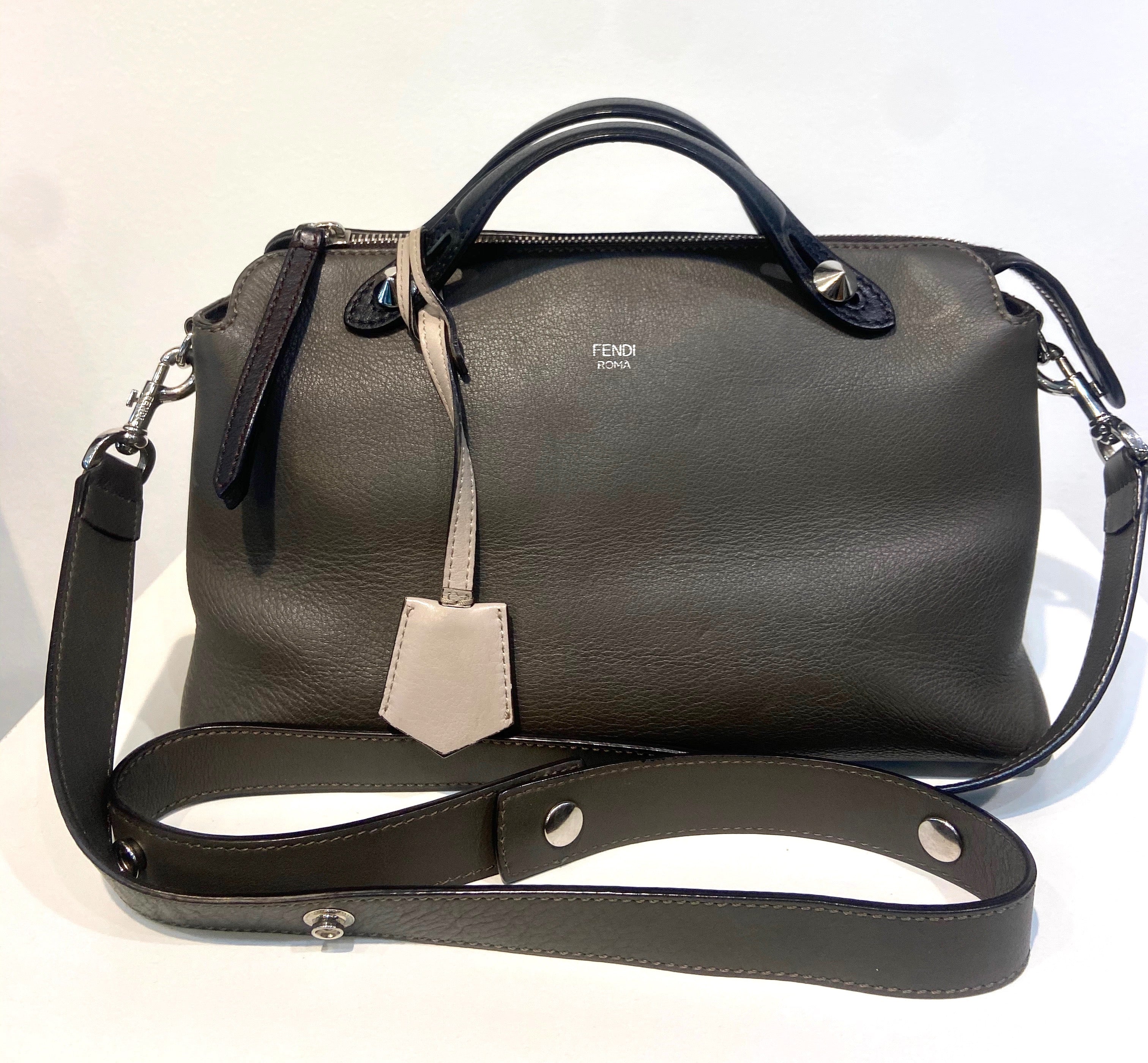 FENDI VITELLO DOLCE CALFSKIN LEATHER BY THE WAY SHOULDER BAG