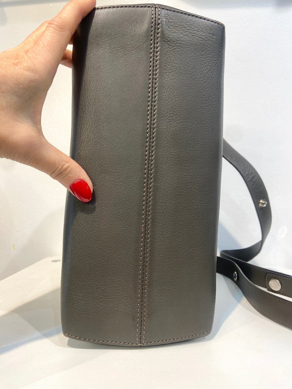 FENDI VITELLO DOLCE CALFSKIN LEATHER BY THE WAY SHOULDER BAG