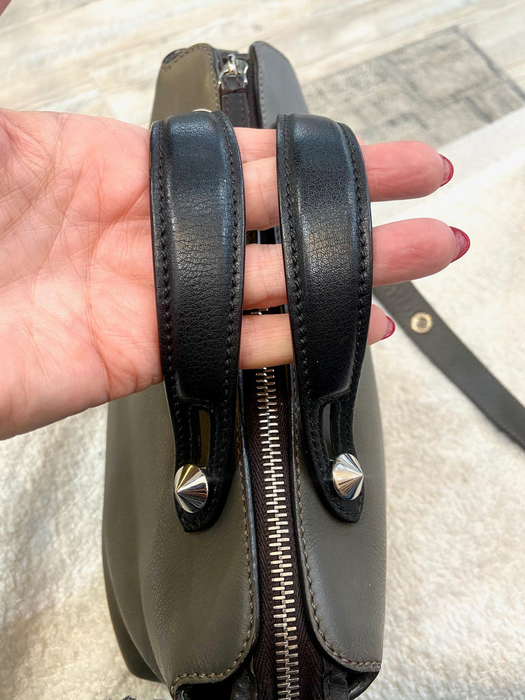 FENDI VITELLO DOLCE CALFSKIN LEATHER BY THE WAY SHOULDER BAG