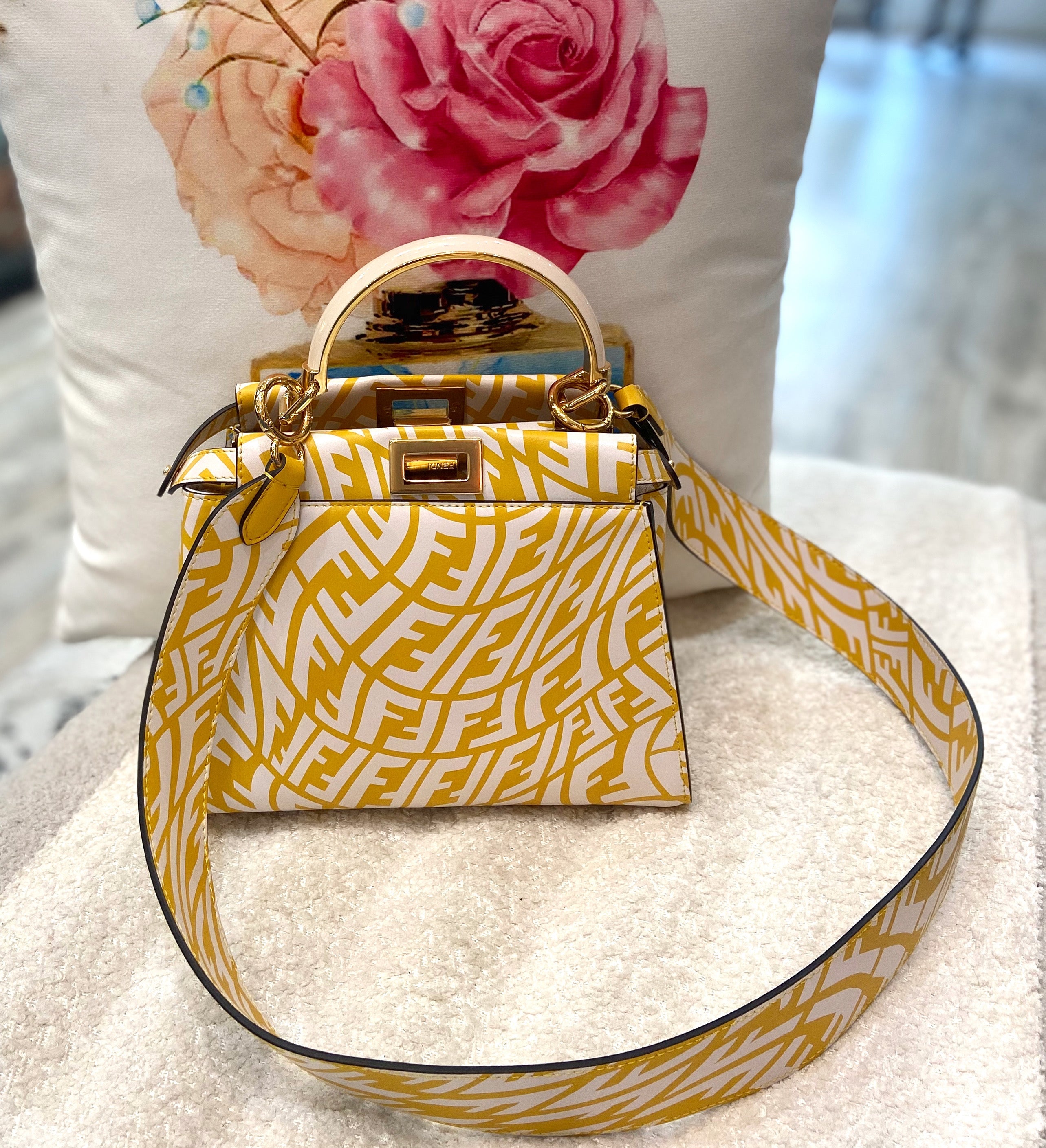 FENDI X SARAH COLEMAN MINI VERTIGO PEEKABOO BAG