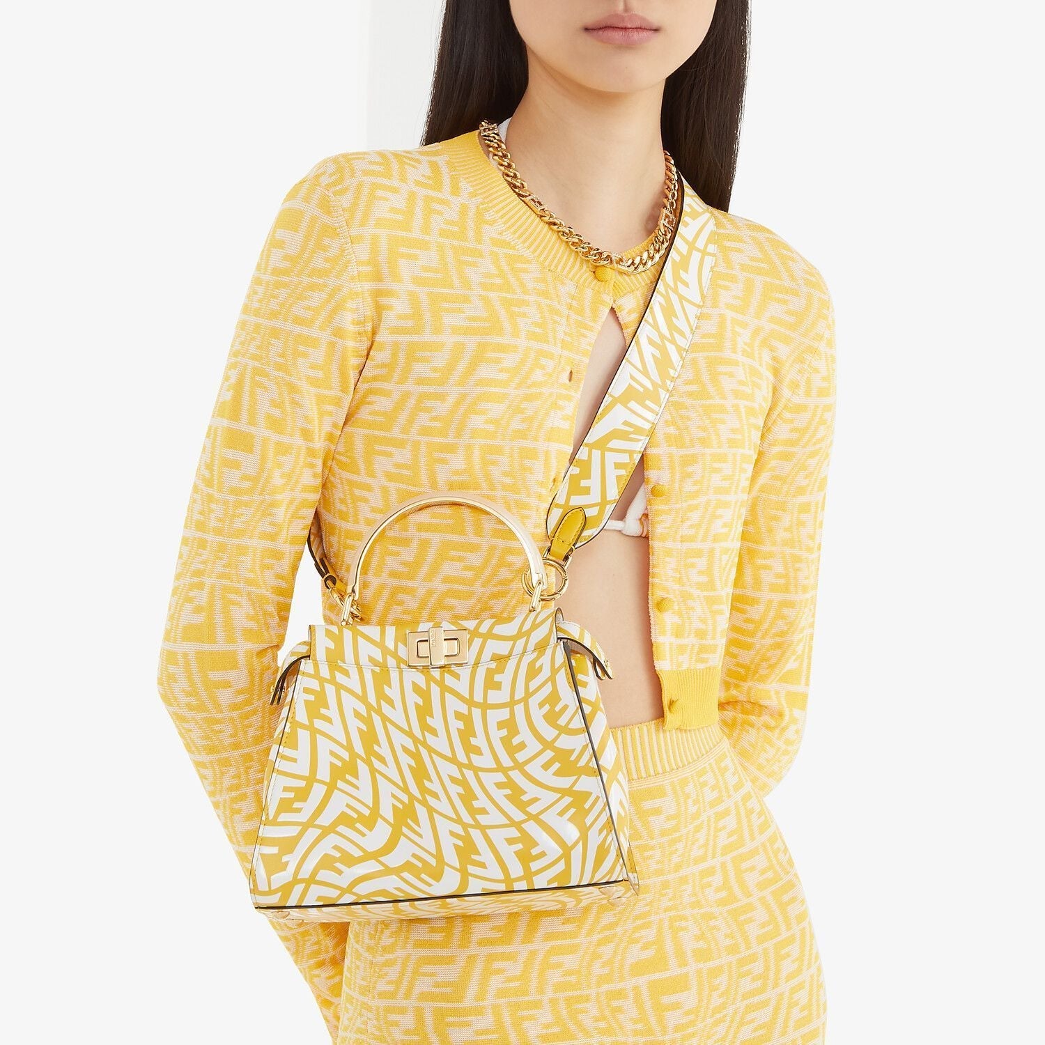 FENDI X SARAH COLEMAN MINI VERTIGO PEEKABOO BAG