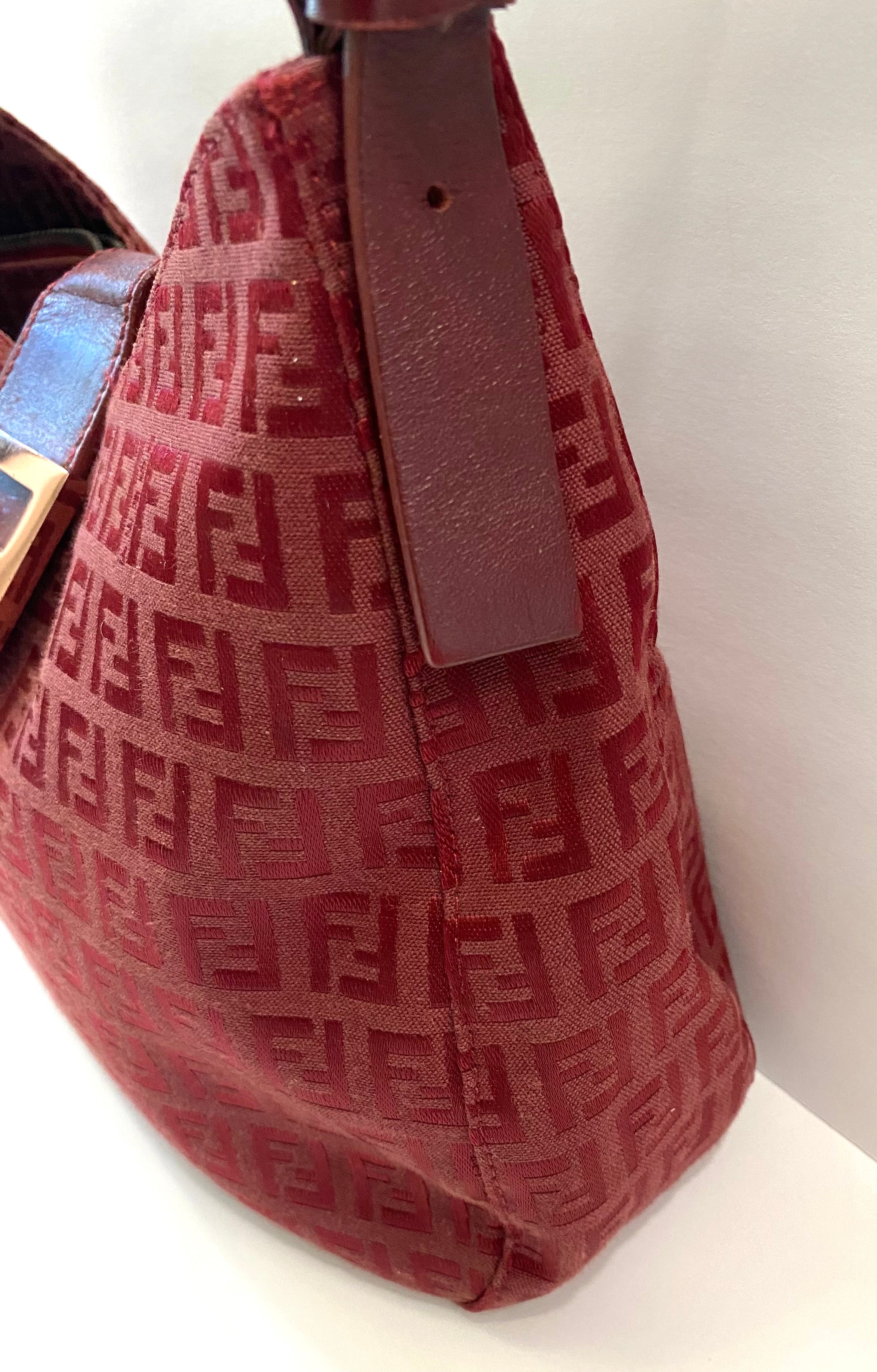 FENDI VINTAGE ZUCCHINO MAMA BAGUETTE SHOULDER BAG
