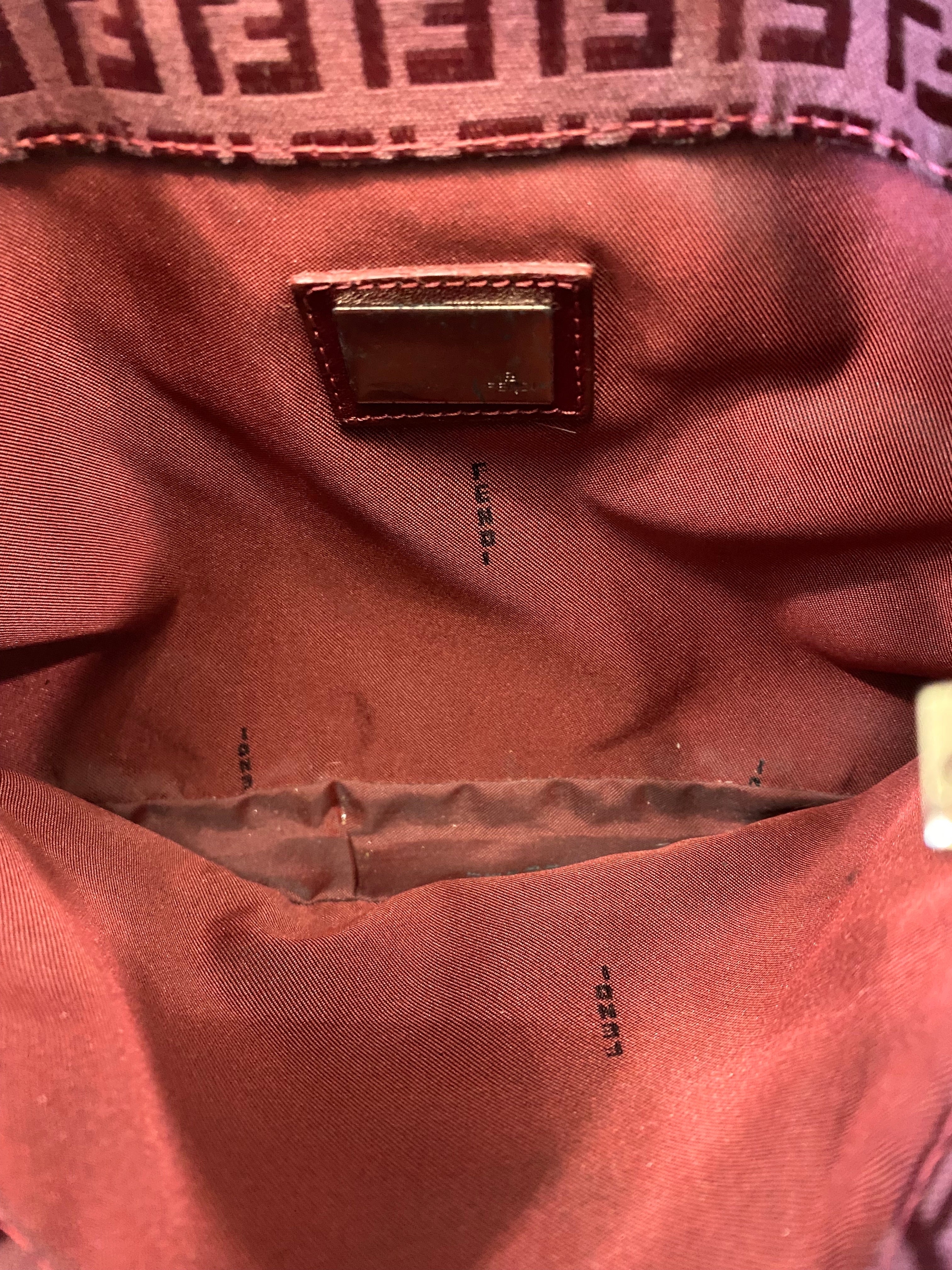 FENDI VINTAGE ZUCCHINO MAMA BAGUETTE SHOULDER BAG