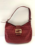 FENDI VINTAGE ZUCCHINO MAMA BAGUETTE SHOULDER BAG