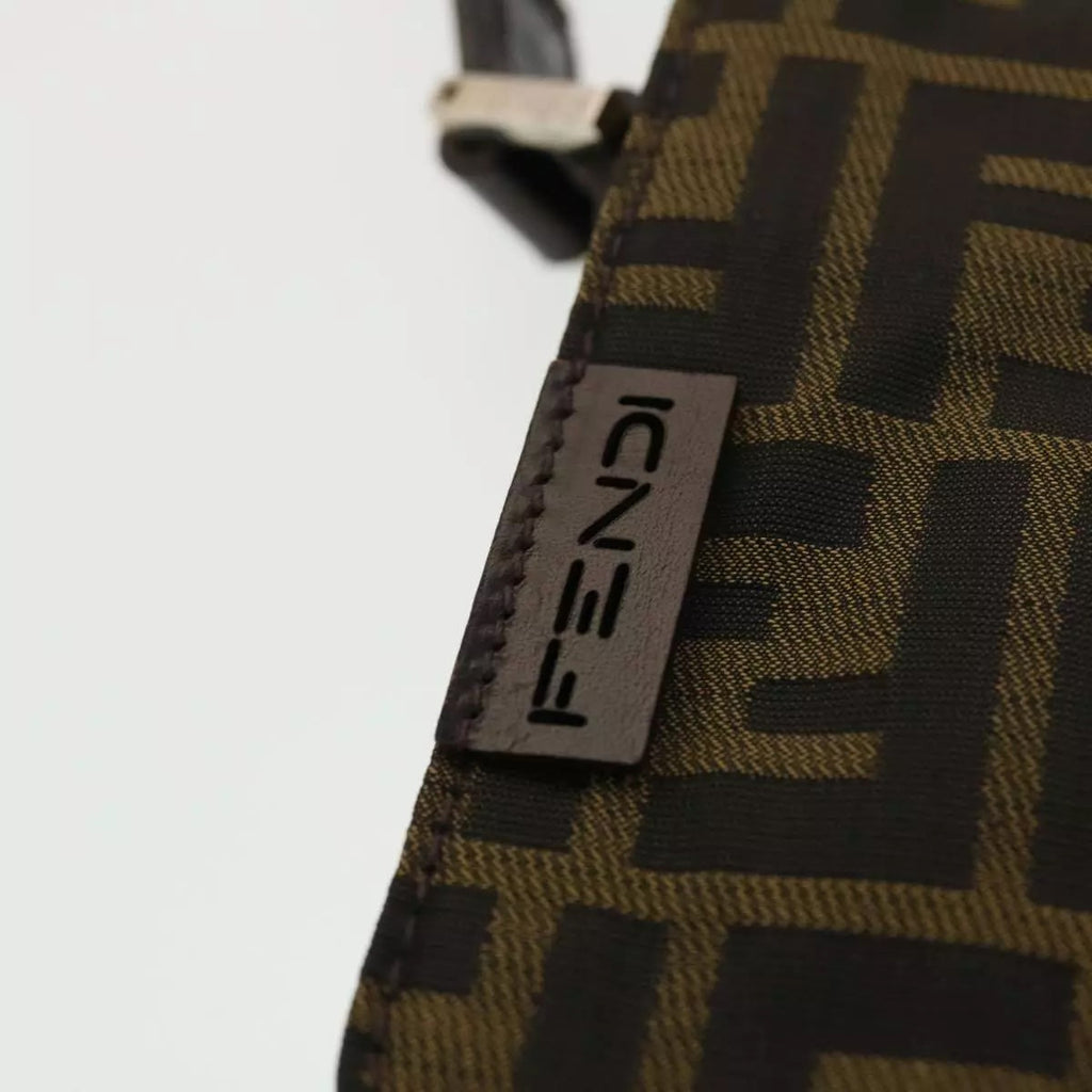 FENDI FF ZUCCA CANVAS MINI MESSENGER BAG