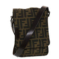 FENDI FF ZUCCA CANVAS MINI MESSENGER BAG