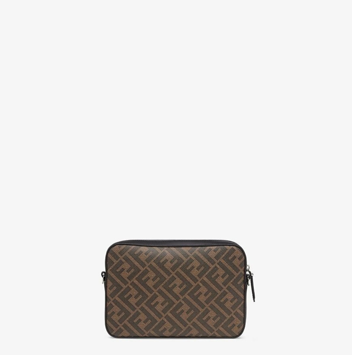 FENDI ZUCCA COATED CANVAS & LEATHER CAMERA BAG