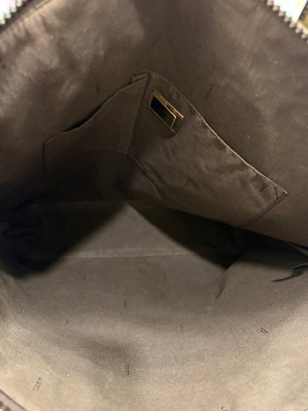 FENDI ZUCCA COATED CANVAS VERTICAL TOTE BAG