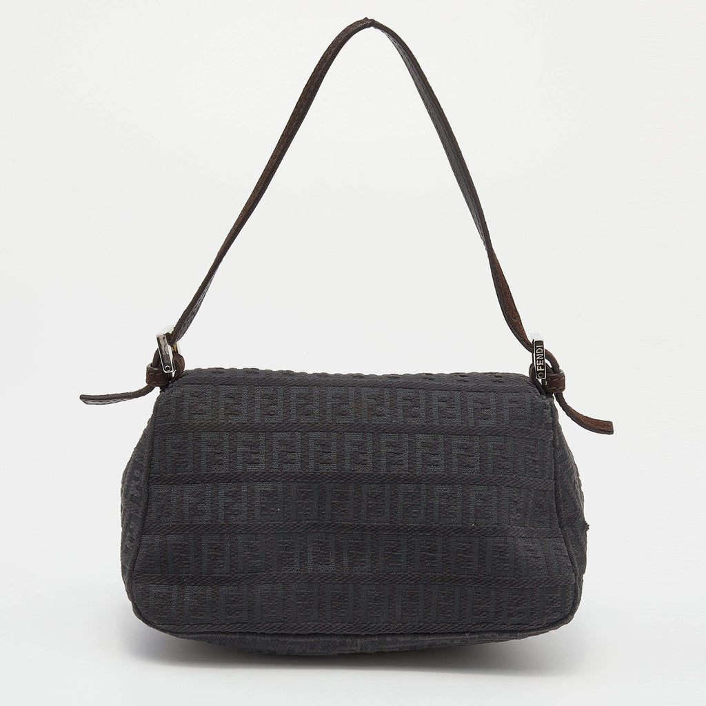 FENDI FF ZUCCHINO VINTAGE MINI BAGUETTE SHOULDER BAG