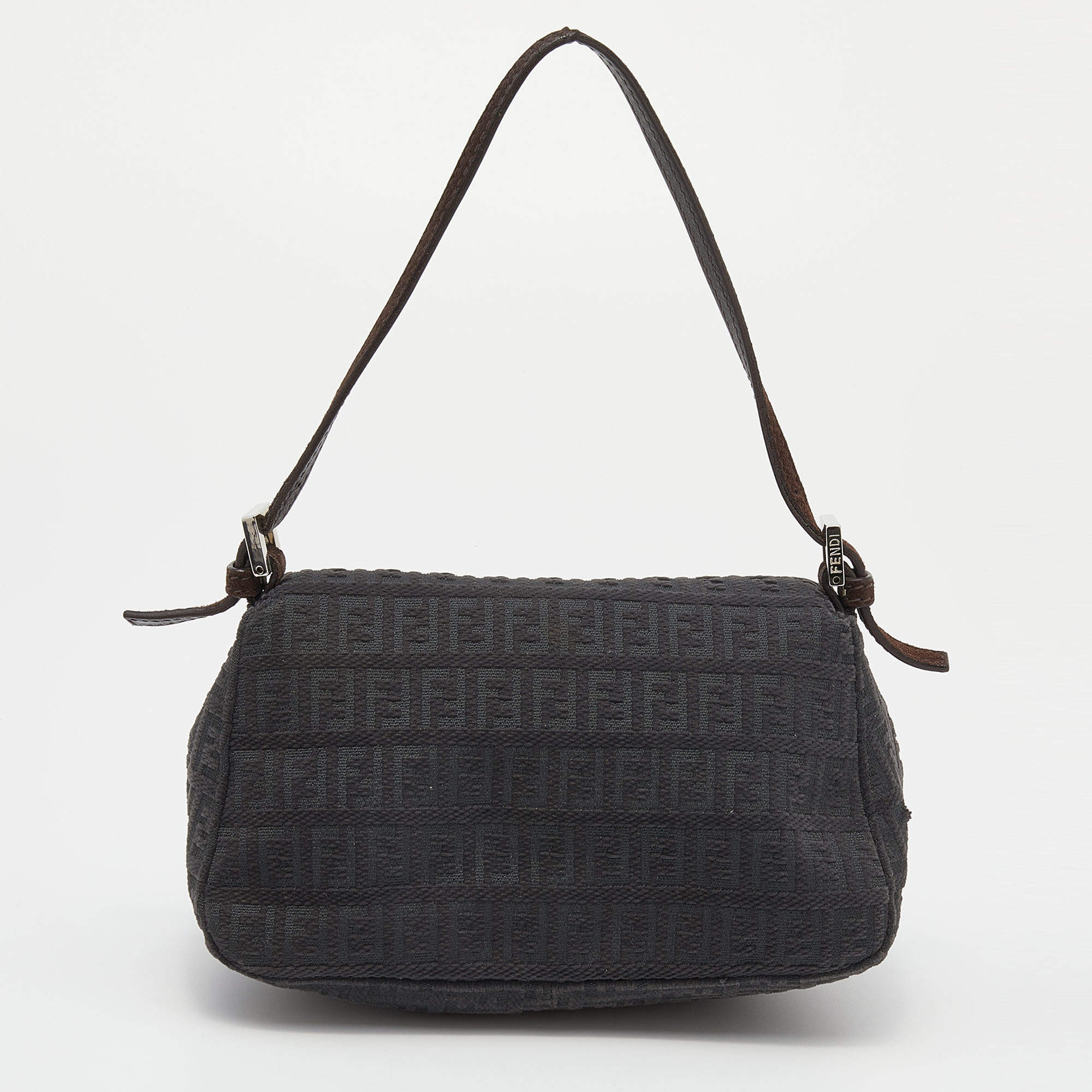 FENDI FF ZUCCHINO VINTAGE MINI BAGUETTE SHOULDER BAG