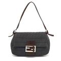 FENDI FF ZUCCHINO VINTAGE MINI BAGUETTE SHOULDER BAG