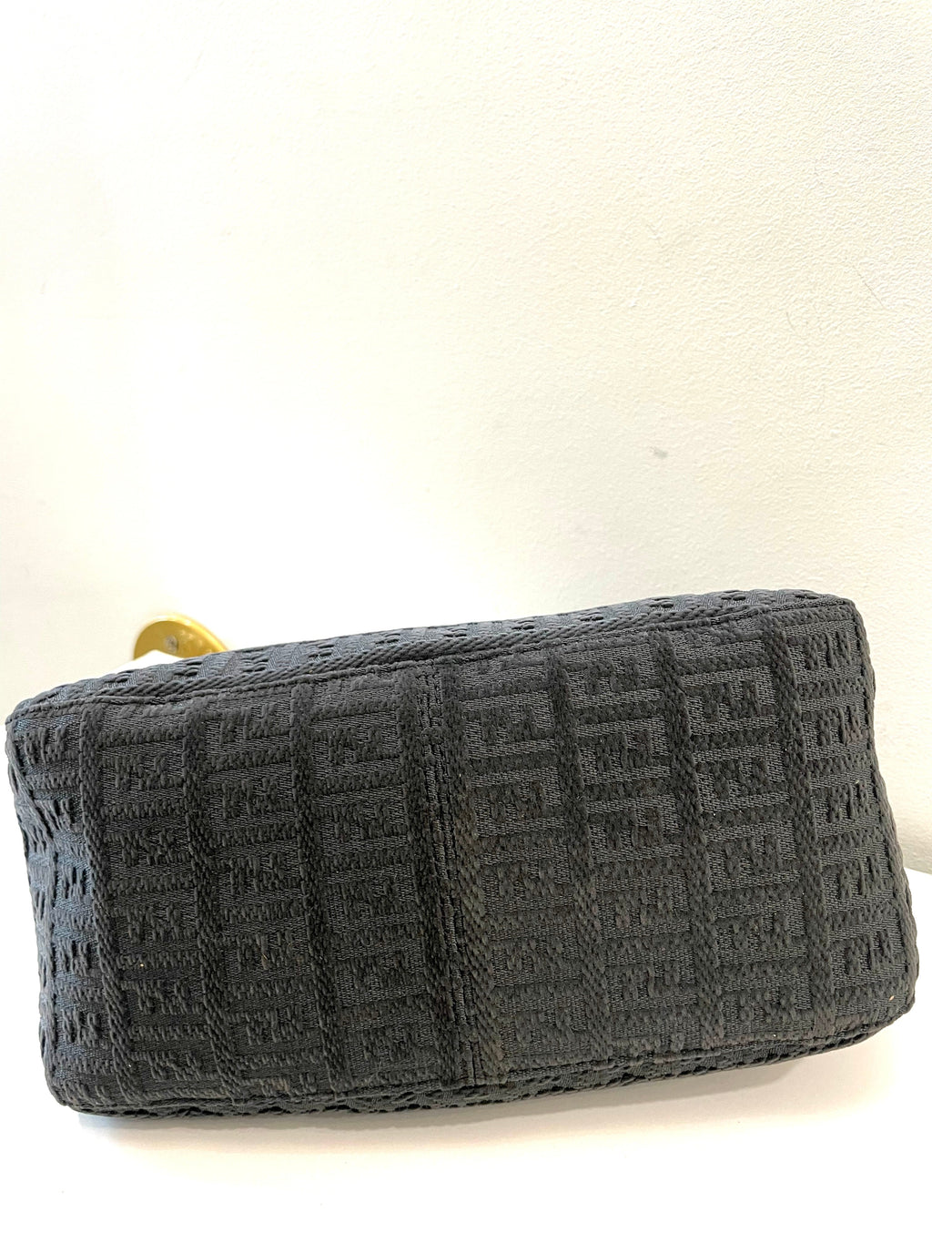 FENDI FF ZUCCHINO VINTAGE MINI BAGUETTE SHOULDER BAG
