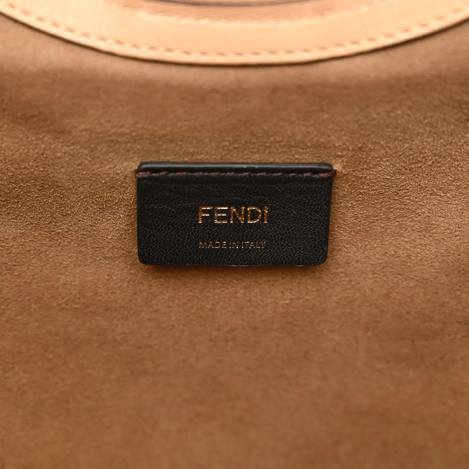 FENDI RUNWAY COLLECTION FF EMBOSSED CALFSKIN SHOPPER TOTE BAG