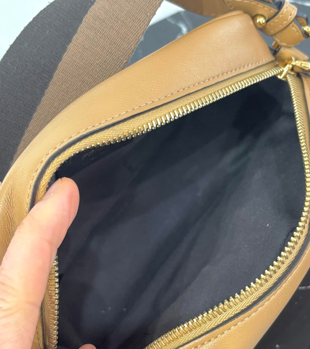 FENDI BAGUETTE CALFSKIN LEATHER SHOULDER BAG
