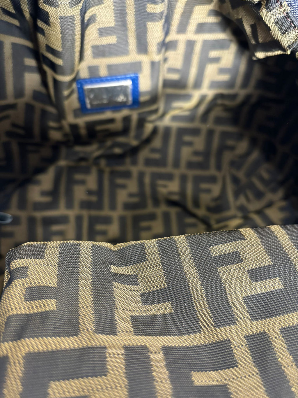 FENDI DENIM & LEATHER  SPY BAG