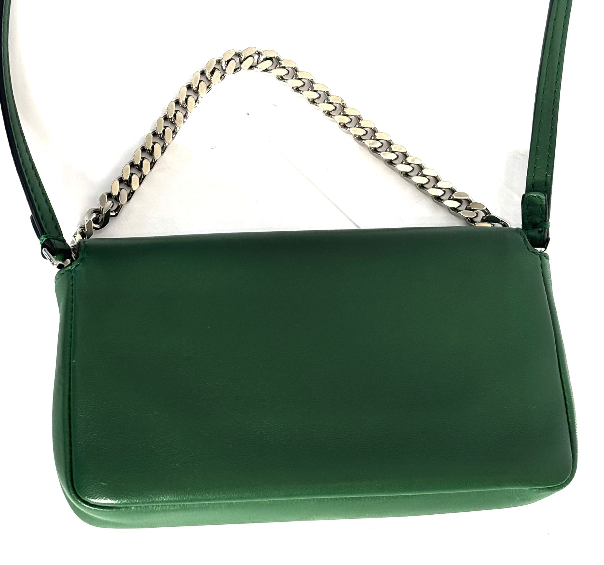 FENDI NAPPA LEATHER MICRO BAGUETTE SHOULDER BAG