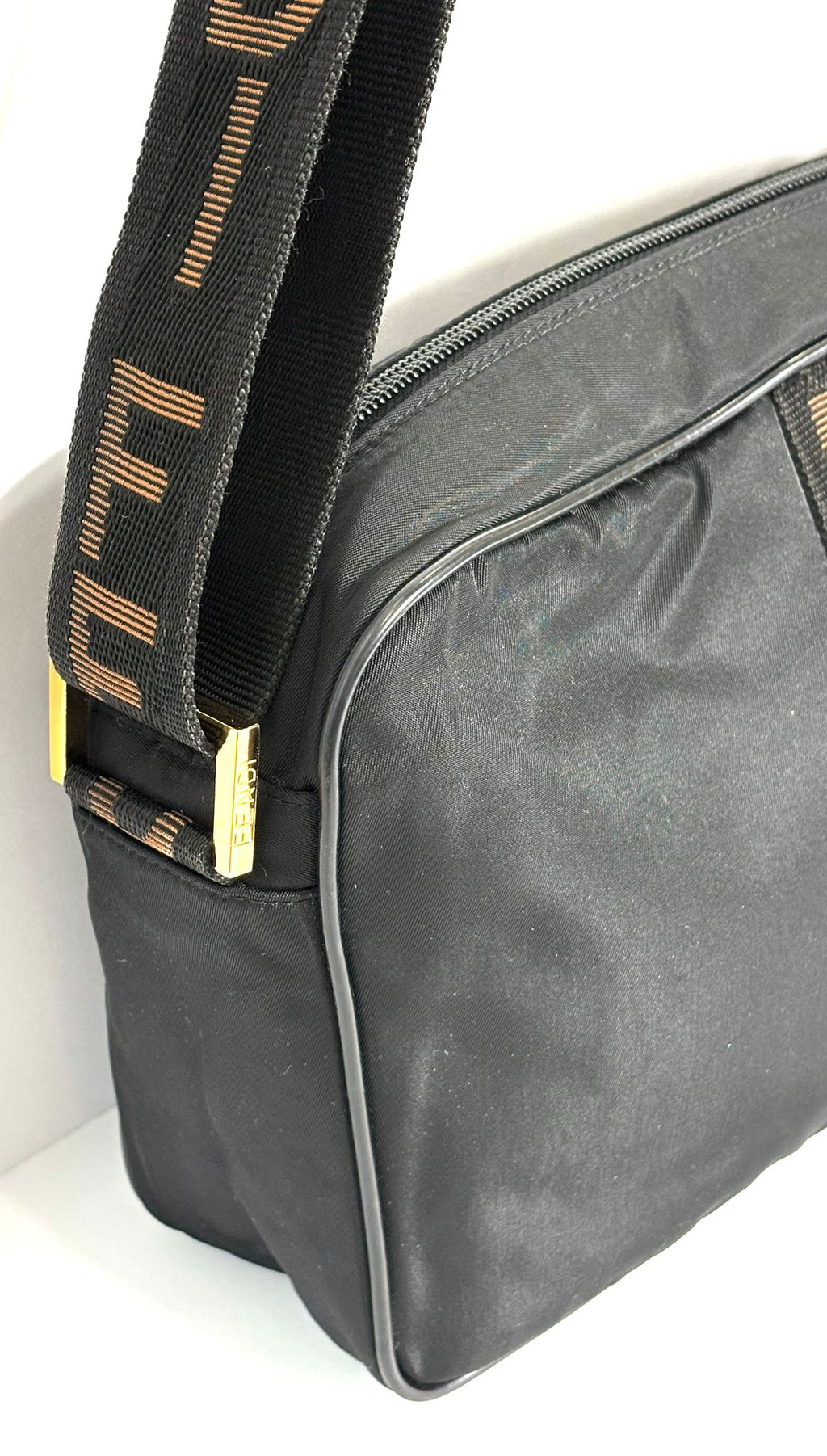 FENDI NYLON MESSENGER BAG