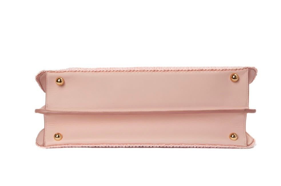 FENDI PEEKABOO ISEEU MEDIUM TRAFORATA ROSA BAG