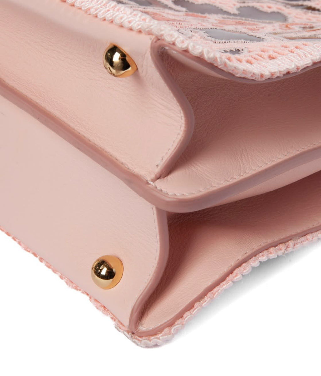 FENDI PEEKABOO ISEEU MEDIUM TRAFORATA ROSA BAG