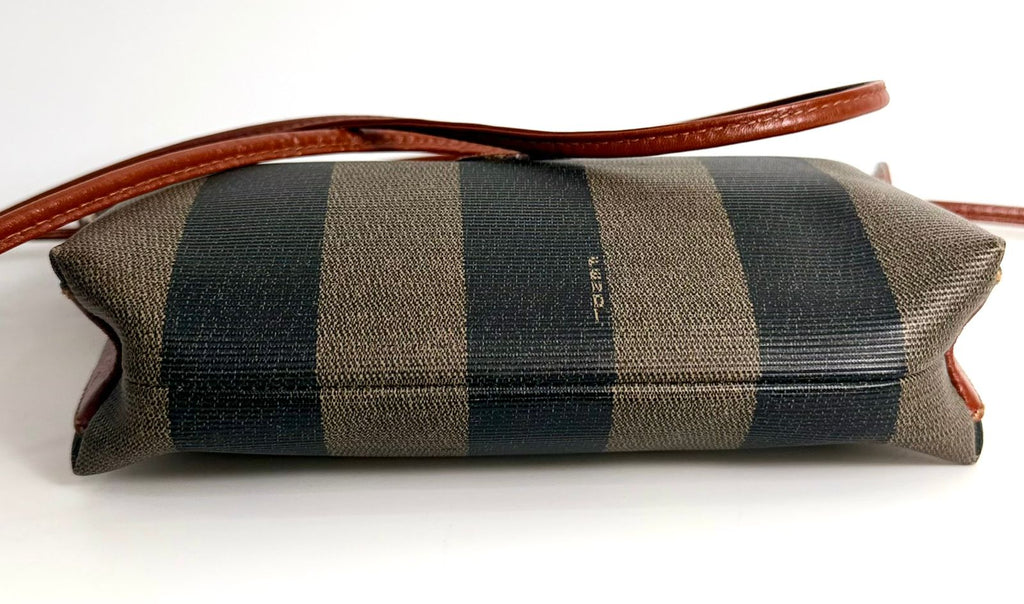 FENDI ROMA PEQUIN STRIPE SHOULDER BAG