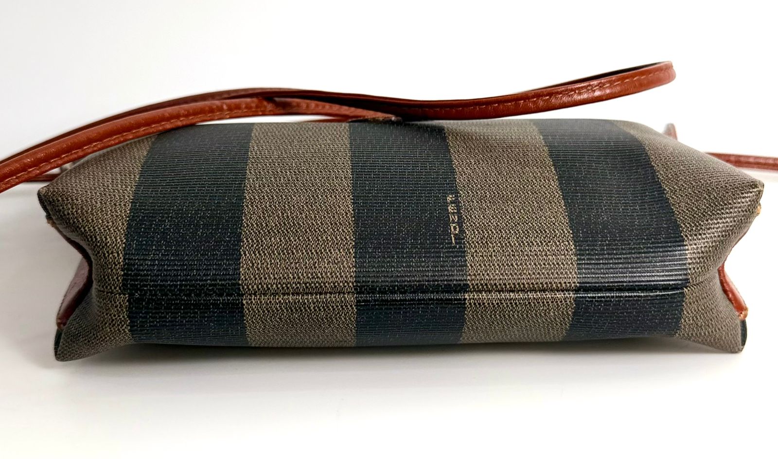 FENDI ROMA PEQUIN STRIPE SHOULDER BAG