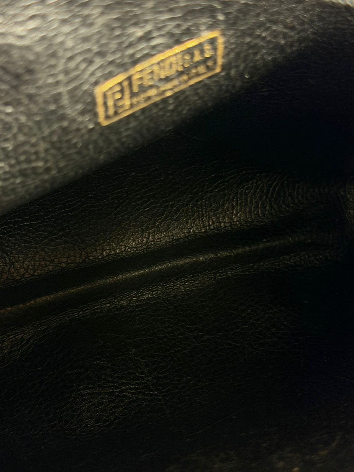 FENDI ROMA PEQUIN STRIPE SHOULDER BAG